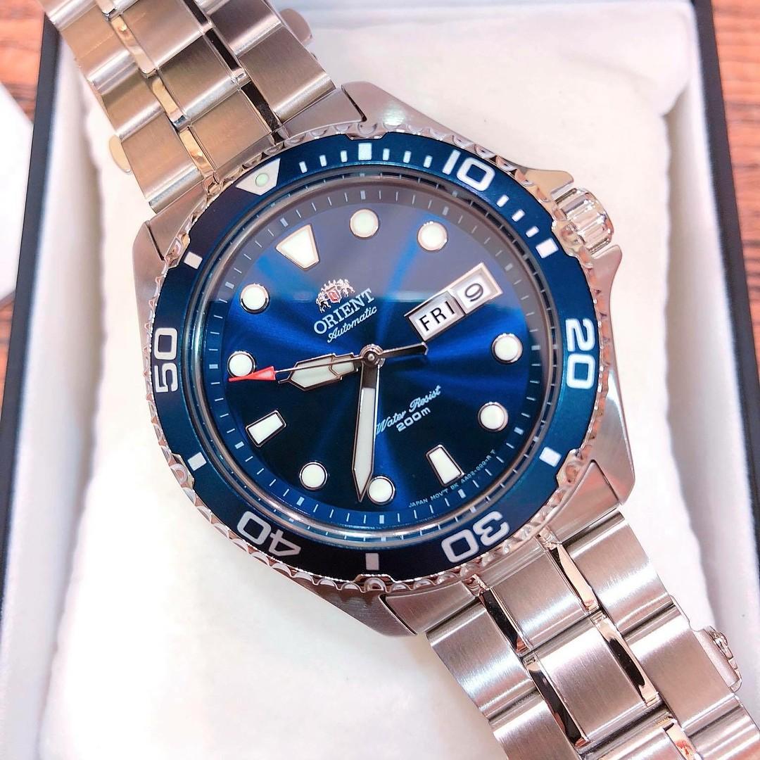 BNIB Orient Ray II Blue Dial Automatic Power Reserve 200M