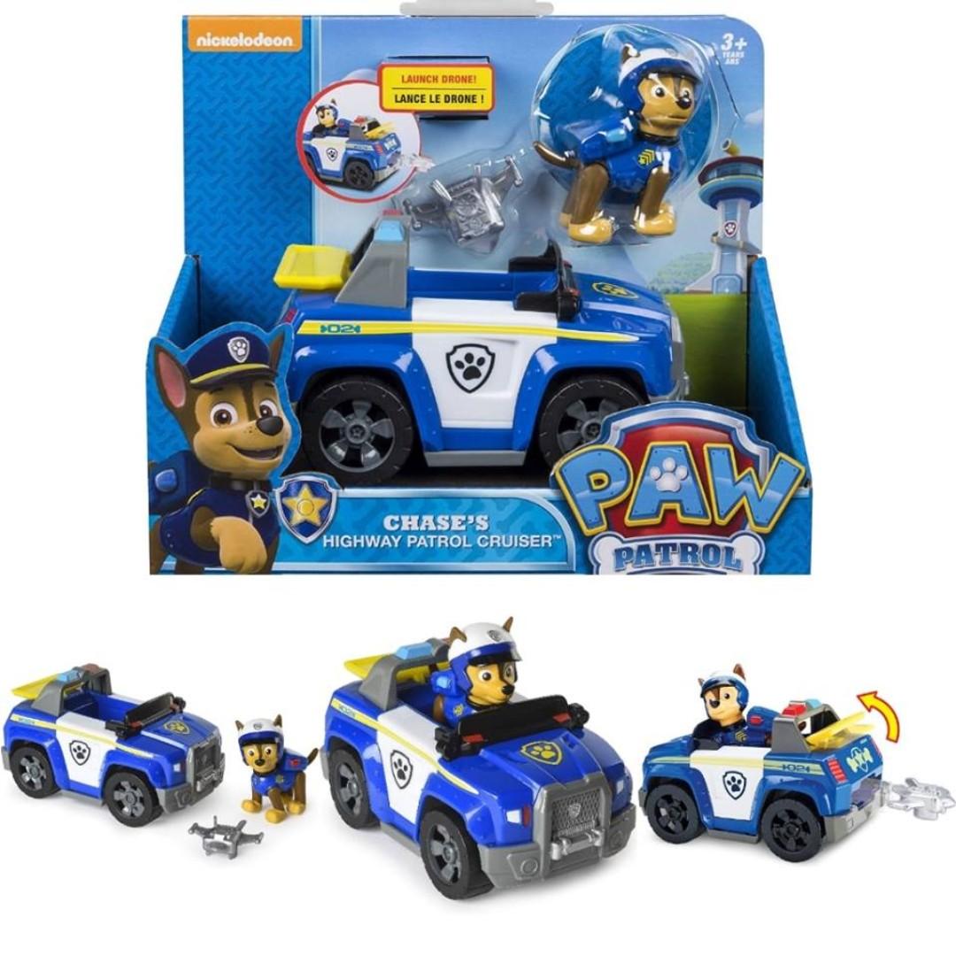 Pounding morder Grape BNIB: Paw Patrol – Chase's Highway Patrol Cruiser with Launcher and Chase  Figure, Hobbies & Toys, Toys & Games on Carousell