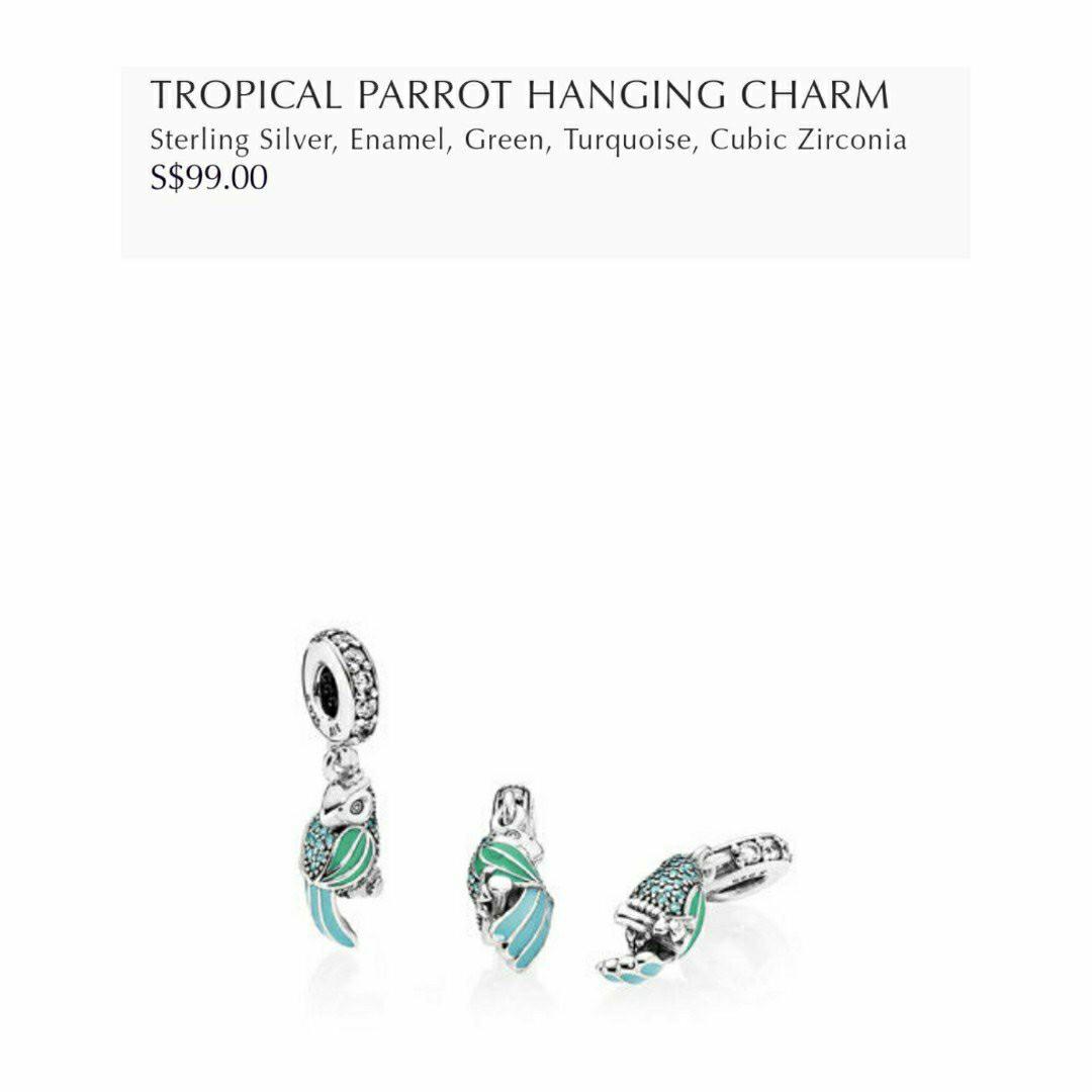 Pandora parrot charm hot sale
