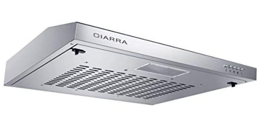Ciarra 60cm Visor Cooker Hood Undercabinet Hoods Stainless Steel