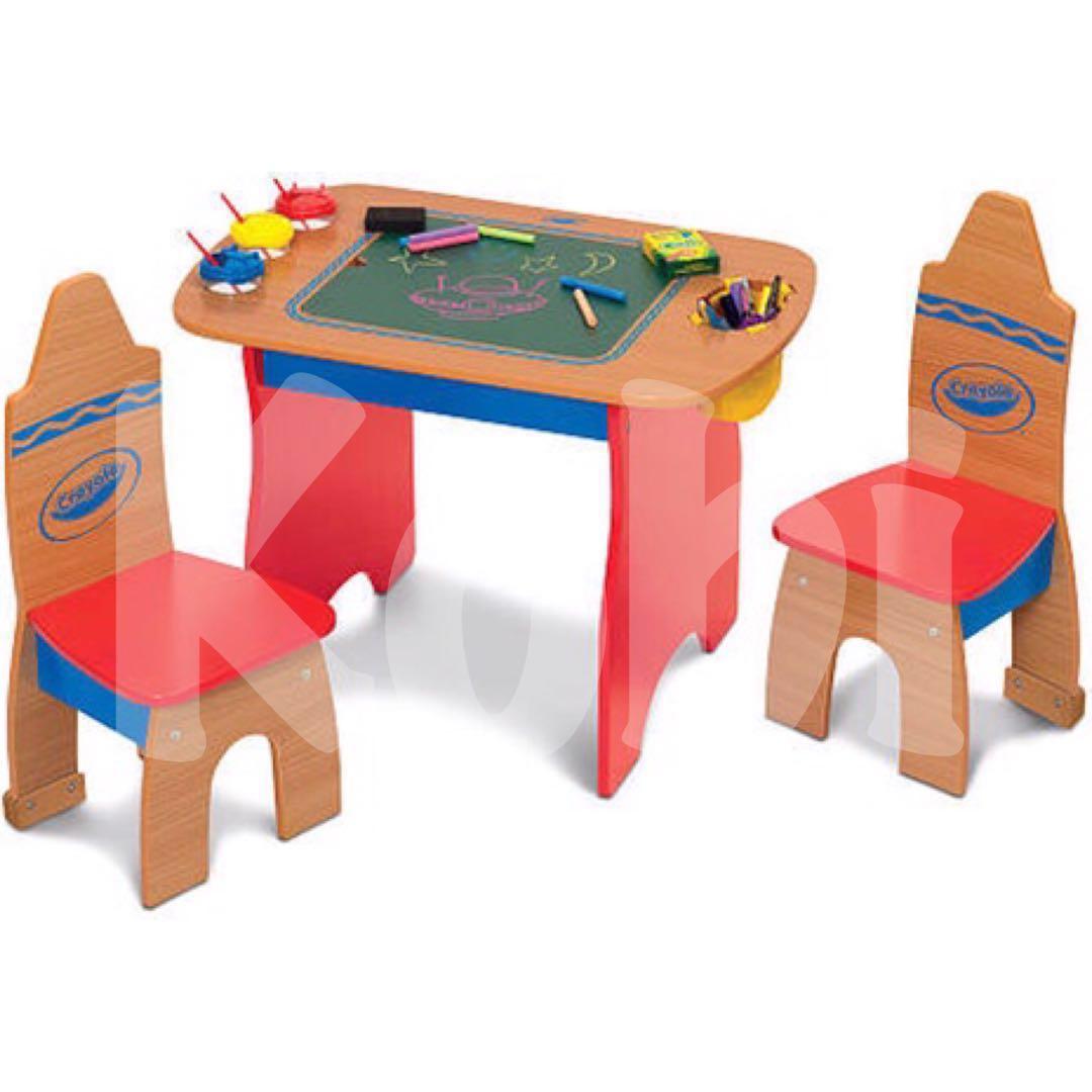 Crayola wooden table and chair outlet set