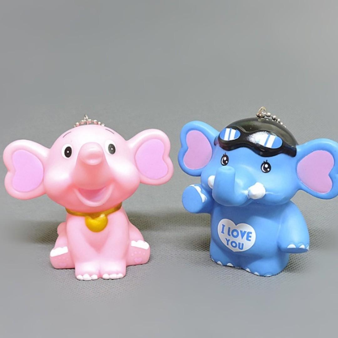 Cute Elephant Cake Toppers Figurines 2 Pcs A Set Toys Games Others On Carousell