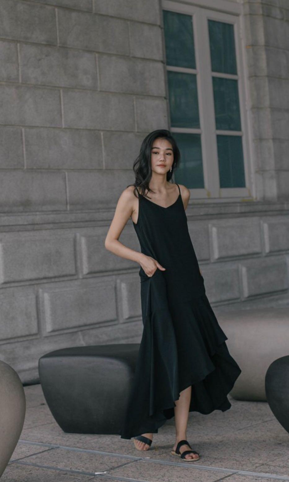 Easy Breezy Maxi Dress in Black, Women 