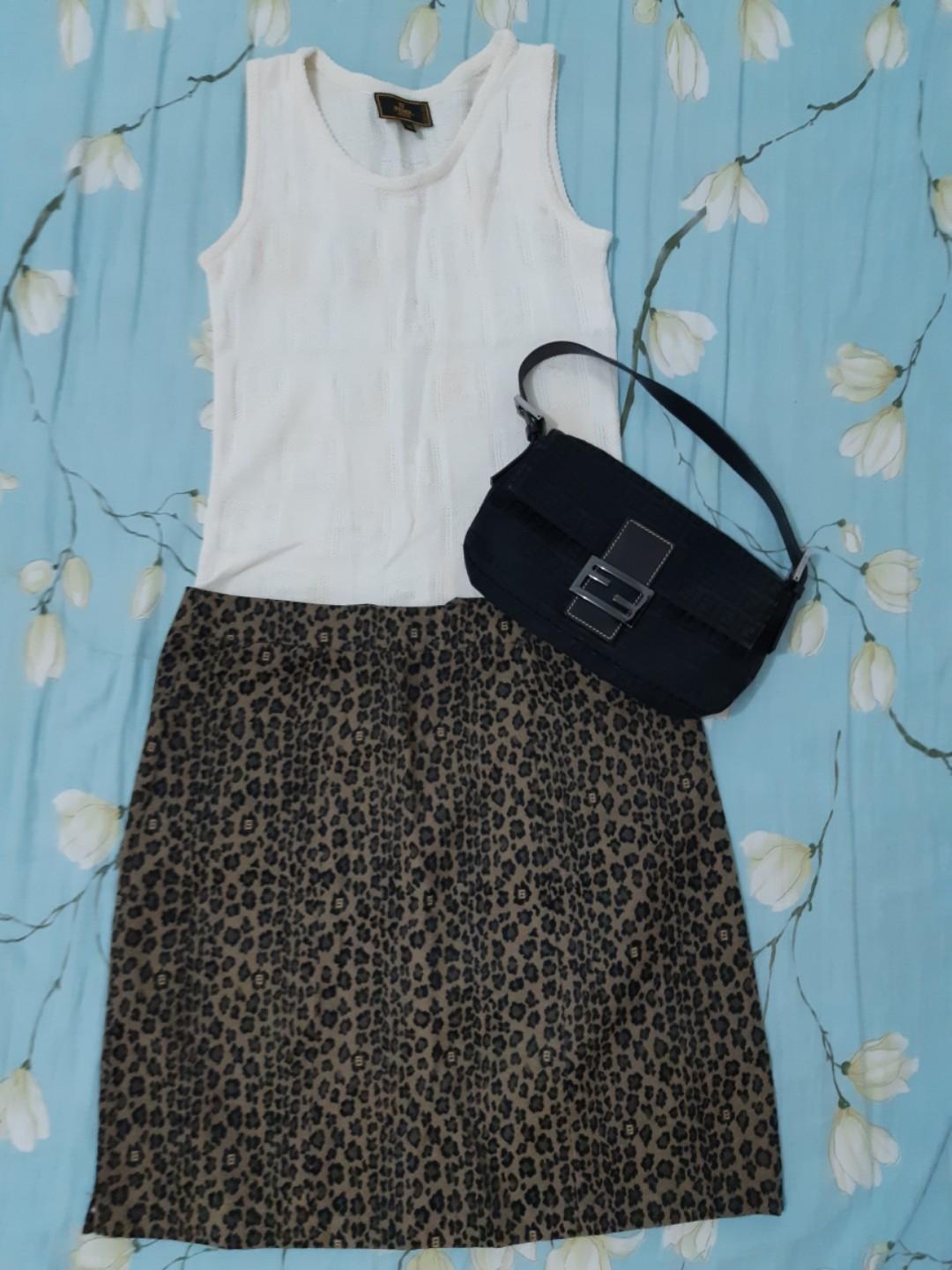 fendi skirt and top