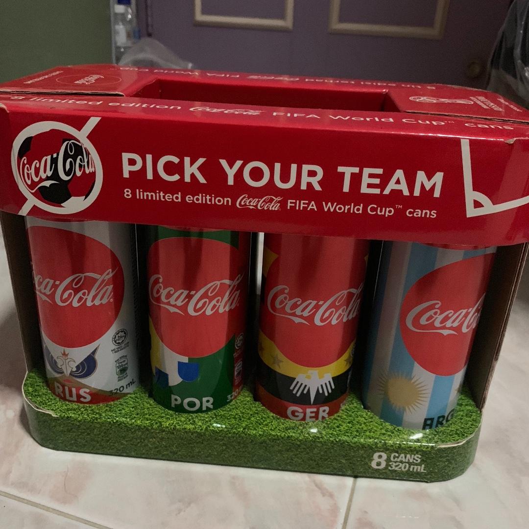 Germany 2018 Coca Cola World Cup limited addition cans empty