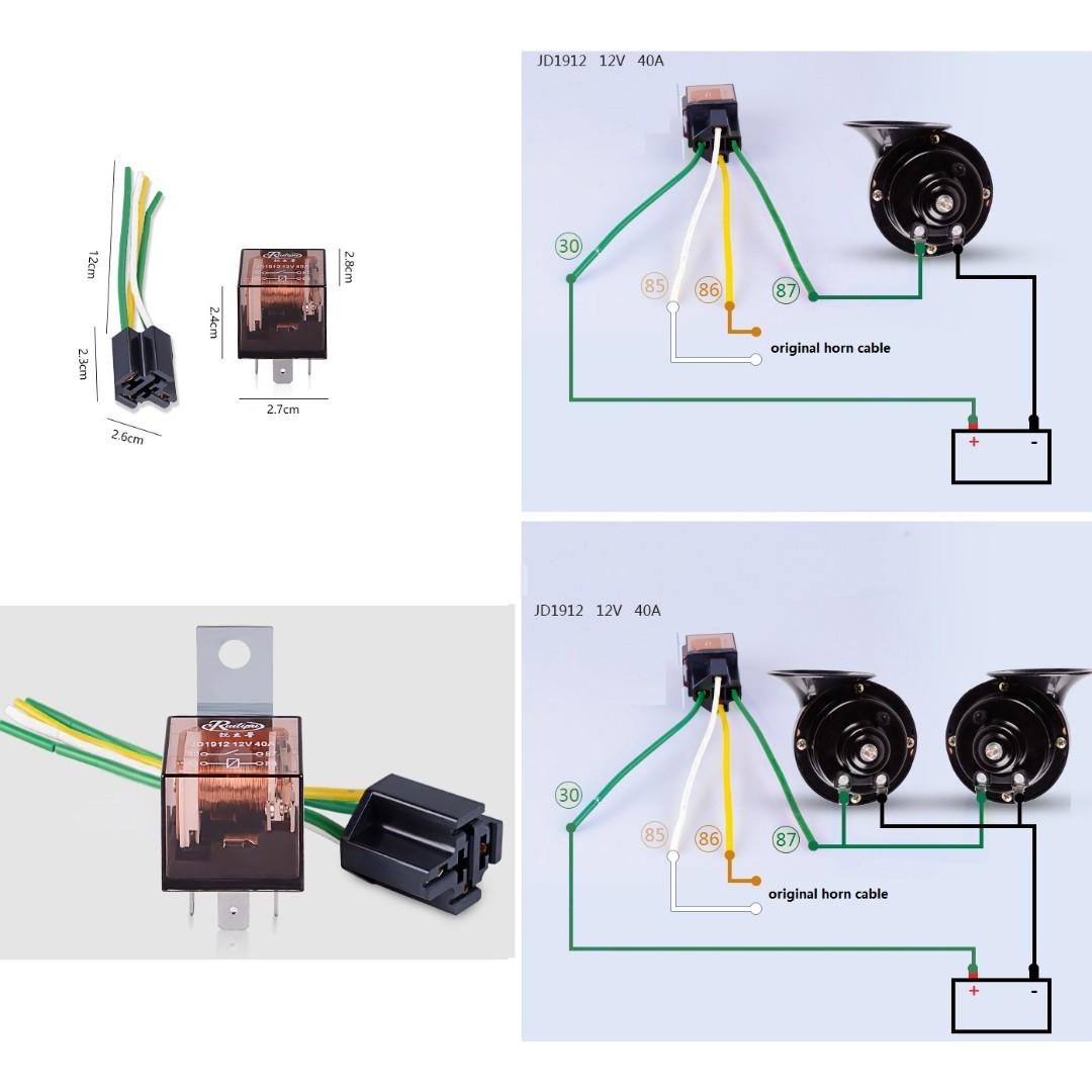 Good Quality Horn Relay With Connector Motorcycles Motorcycle Accessories On Carousell