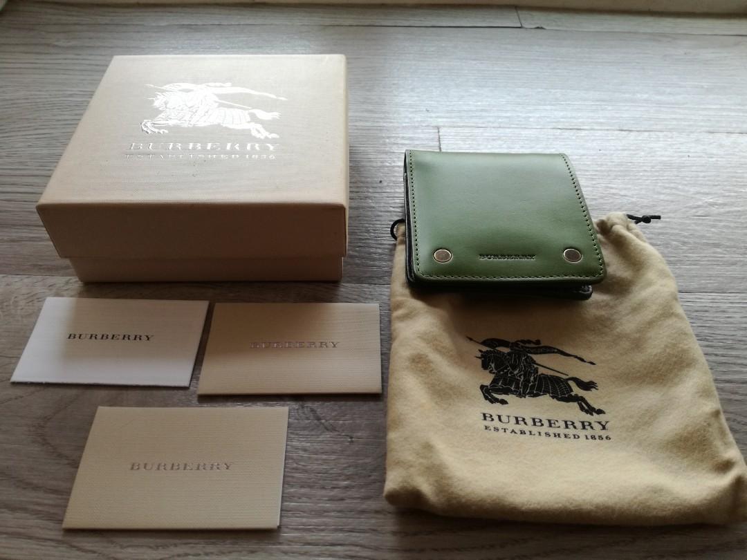 burberry wallet green