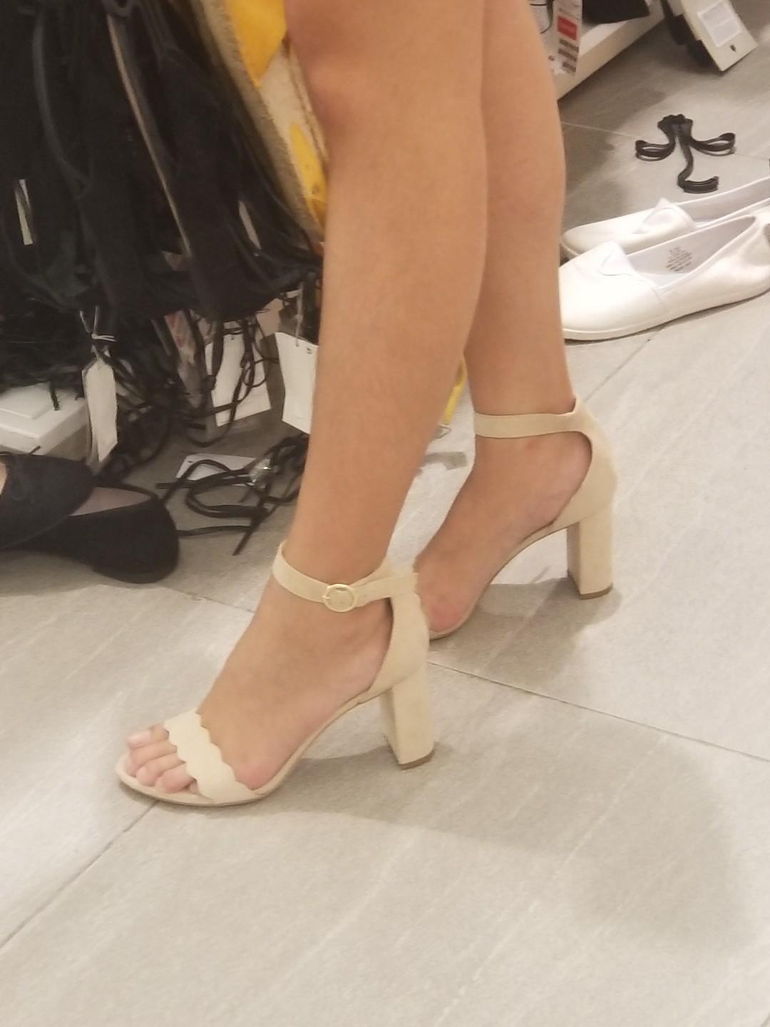 H&M Ankle strap heels (Category: Heels) located in Manila. Submitted by katreena_ (Listing ID 221308128, Image 2). Description: Worn only once when I watched Phantom of the Opera Super sexy when worn. Perfect for date night! Bought for 1600..