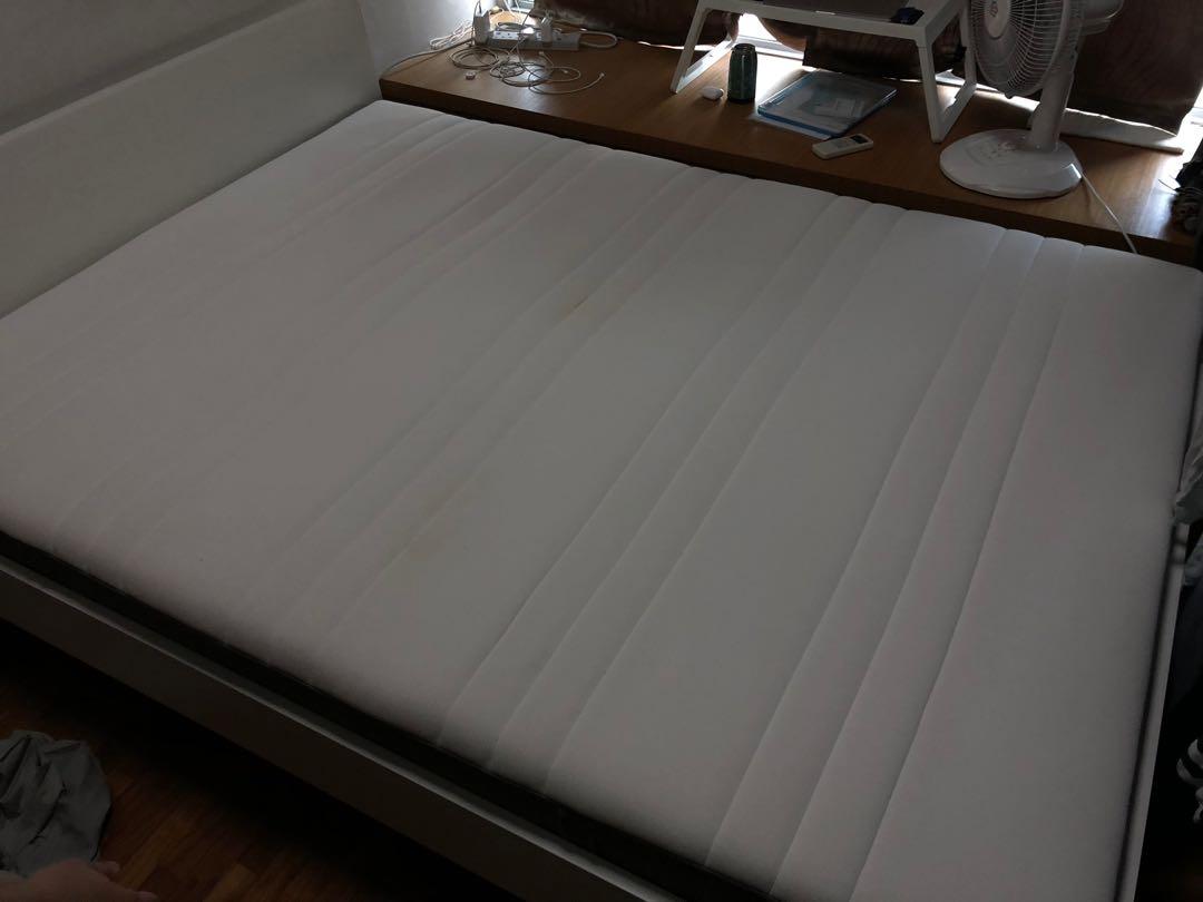 Hovag Pocket Sprung Mattress Firm Dark Grey 150x200 Cm