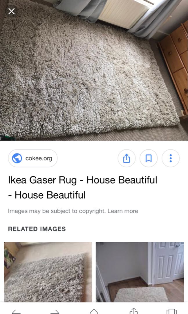 IKEA GASER RUG, Furniture & Home Living, Home Decor, Carpets, Mats