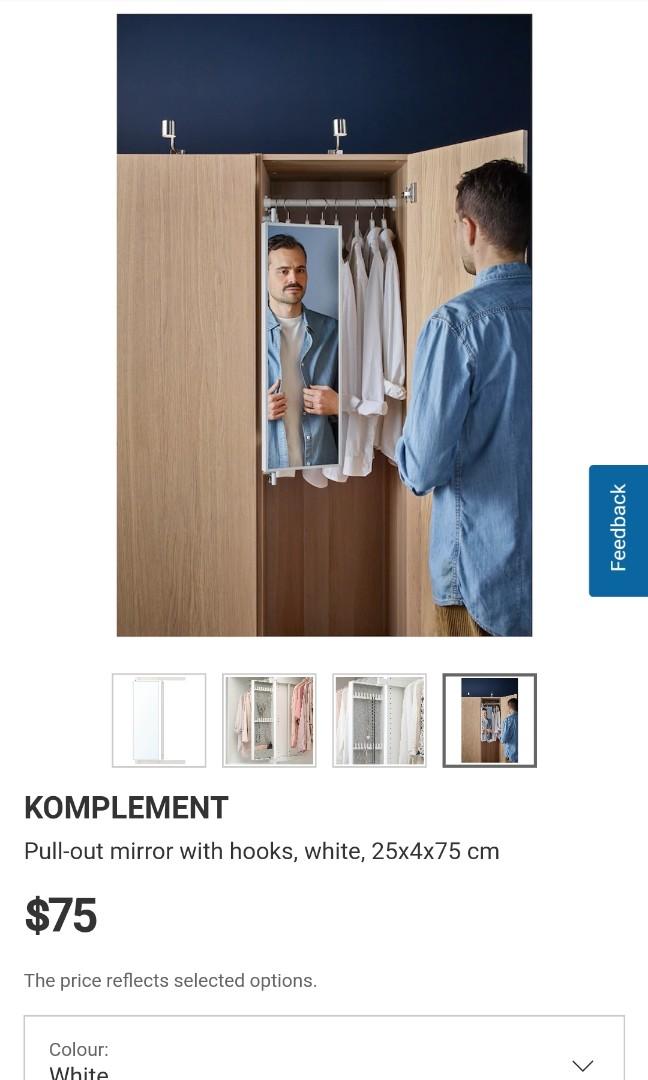 Ikea Komplement pull out mirror
