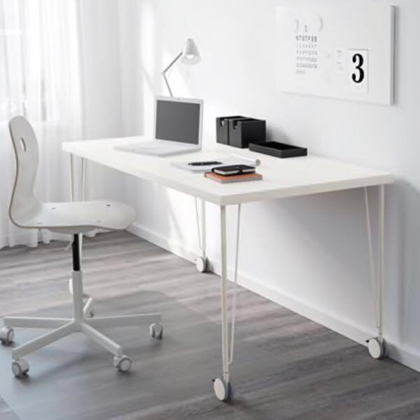 Ikea Linnmon Table Top Only White Colour Furniture Tables Photo