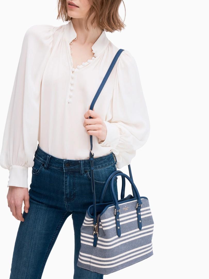 Kate spade larchmont avenue fabric stripe evangelie store