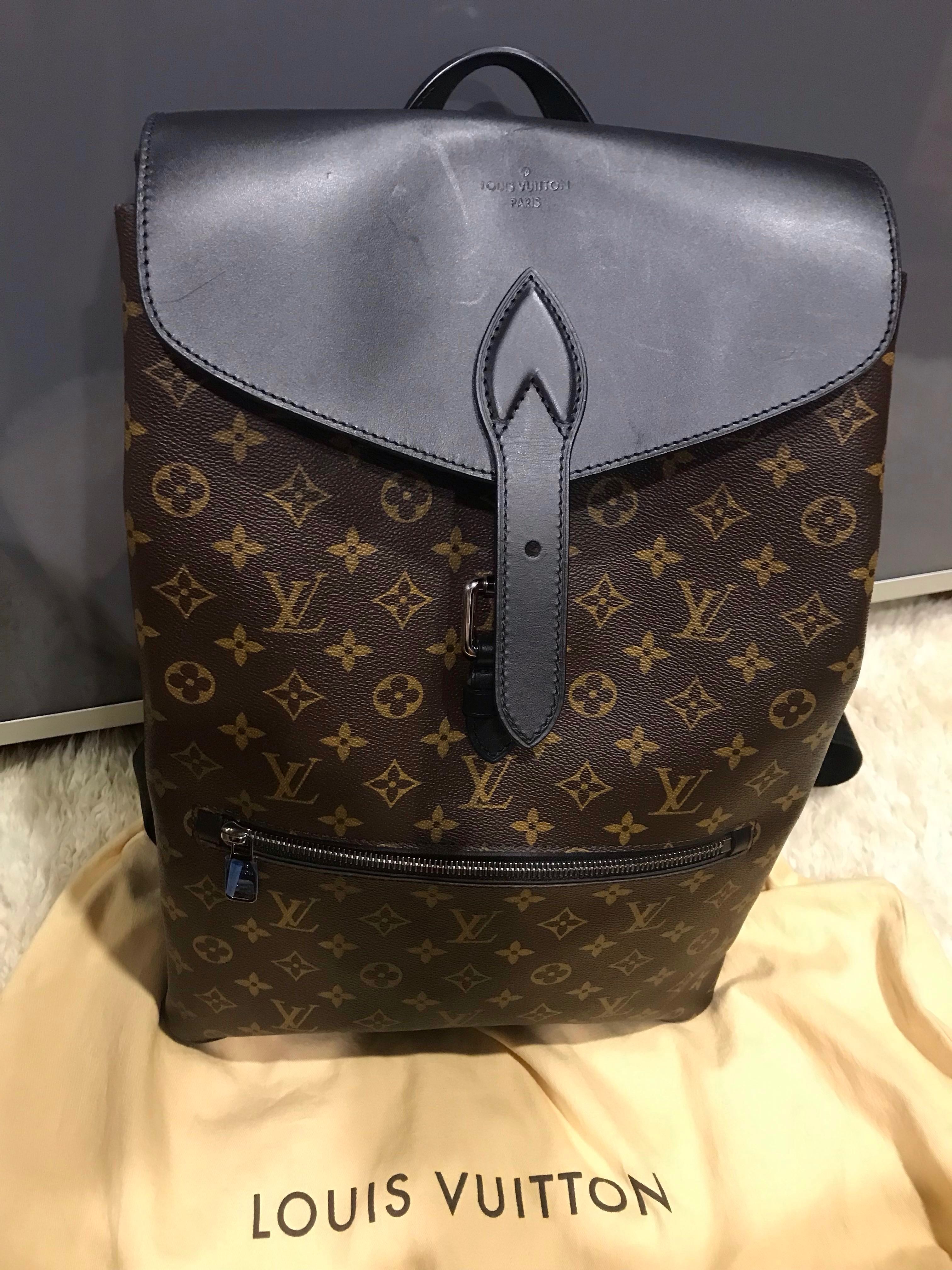 Louis Vuitton Backpack Palk Monogram Macassar Brown US