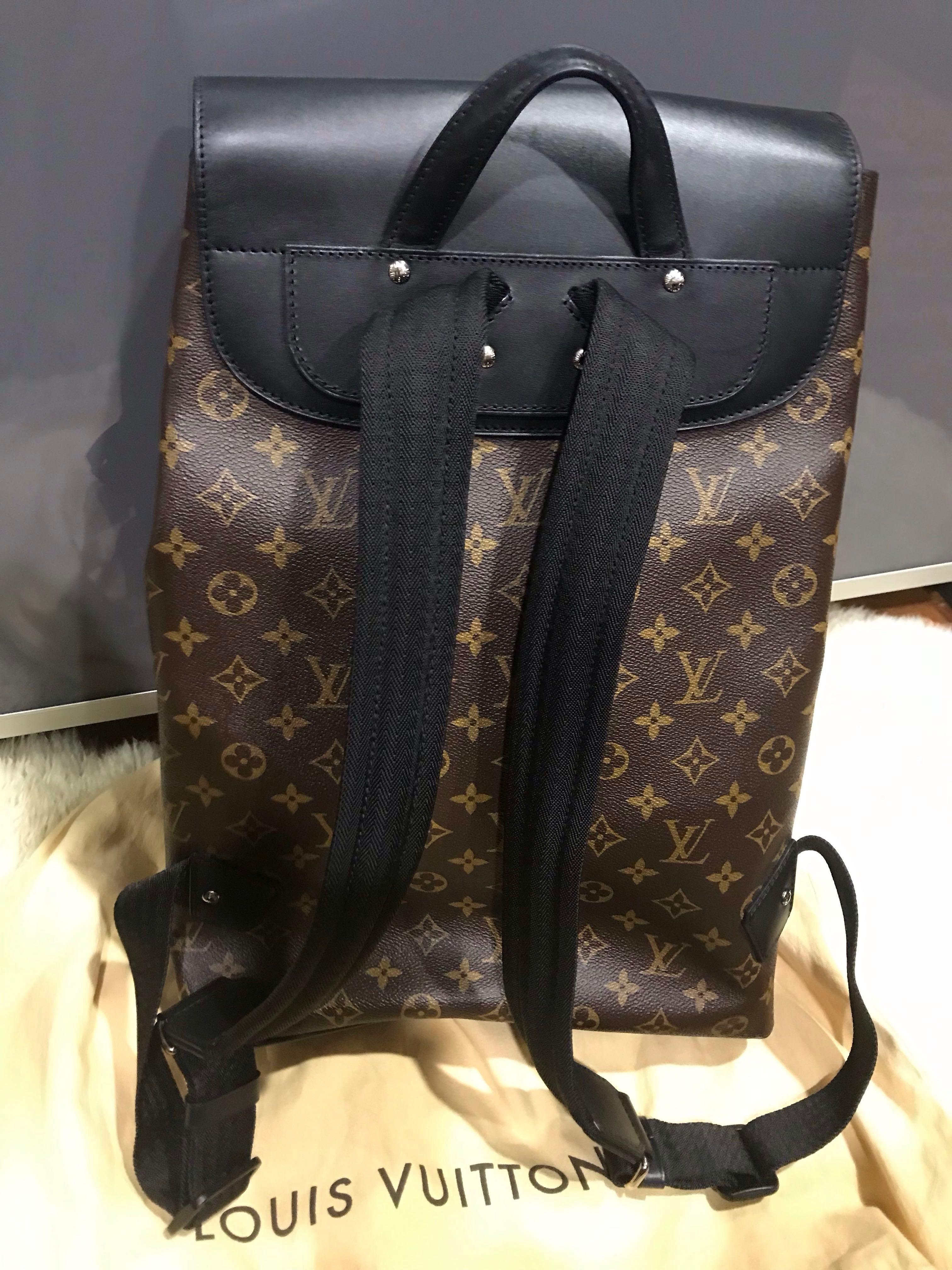 LOUIS VUITTON LOUIS VUITTON Zack Backpack Rucksack M43422 Monogram Macassar  canvas Brown Used M43422