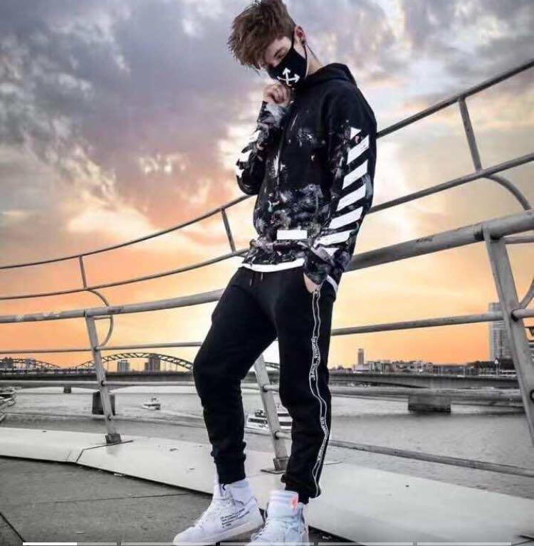 Off white galaxy hoodie store