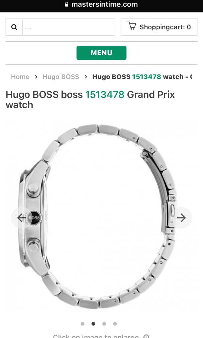 Mens hugo boss grand discount prix chronograph watch 1513478