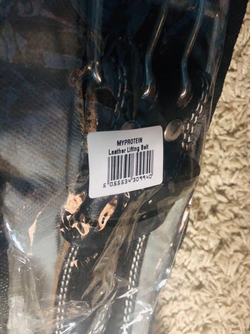 Myprotein Leather Lifting Belt, Sports Equipment, Exercise & Fitness