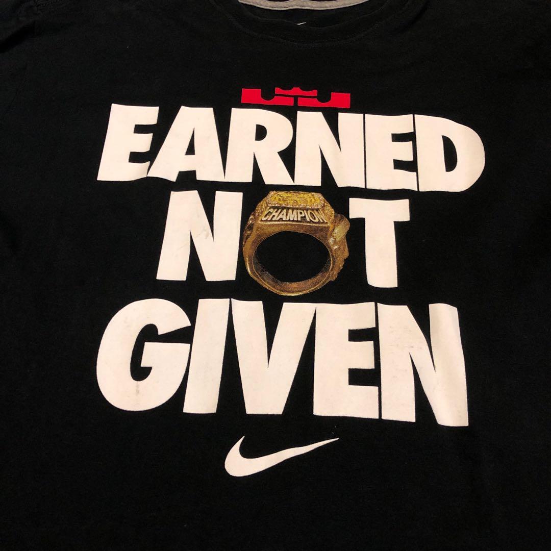 Earned not given lebron outlet