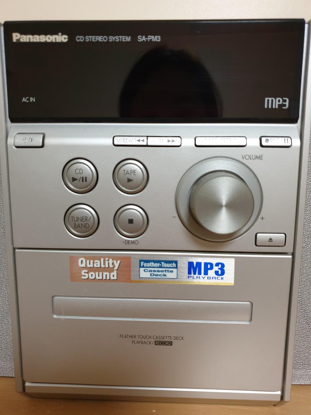 Panasonic CD Stereo System & Cassette Player, Electronics, Audio on