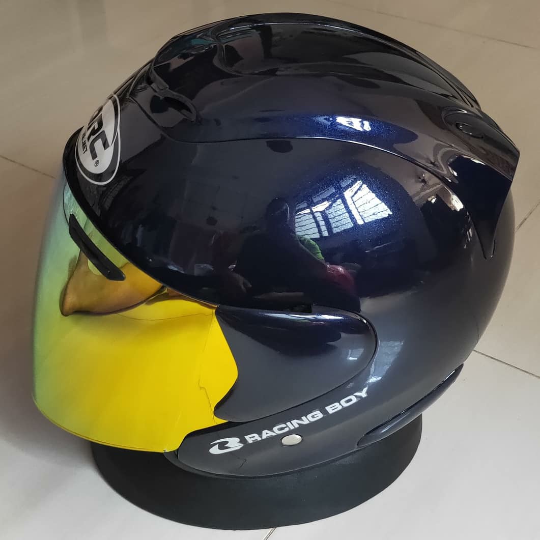 Arc Helmet (Malibu Blue), Motorcycles, Motorcycle Accessories on Carousell