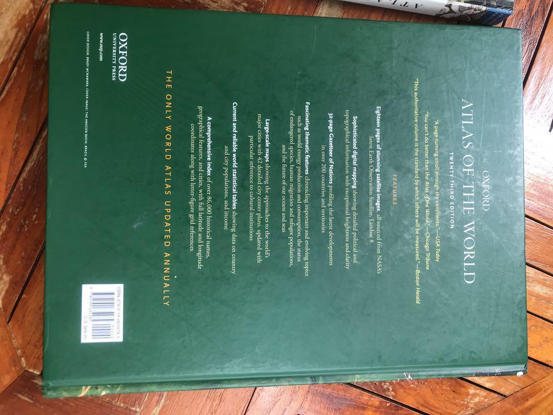Rare Book Oxford Atlas Of The World Books Stationery Non