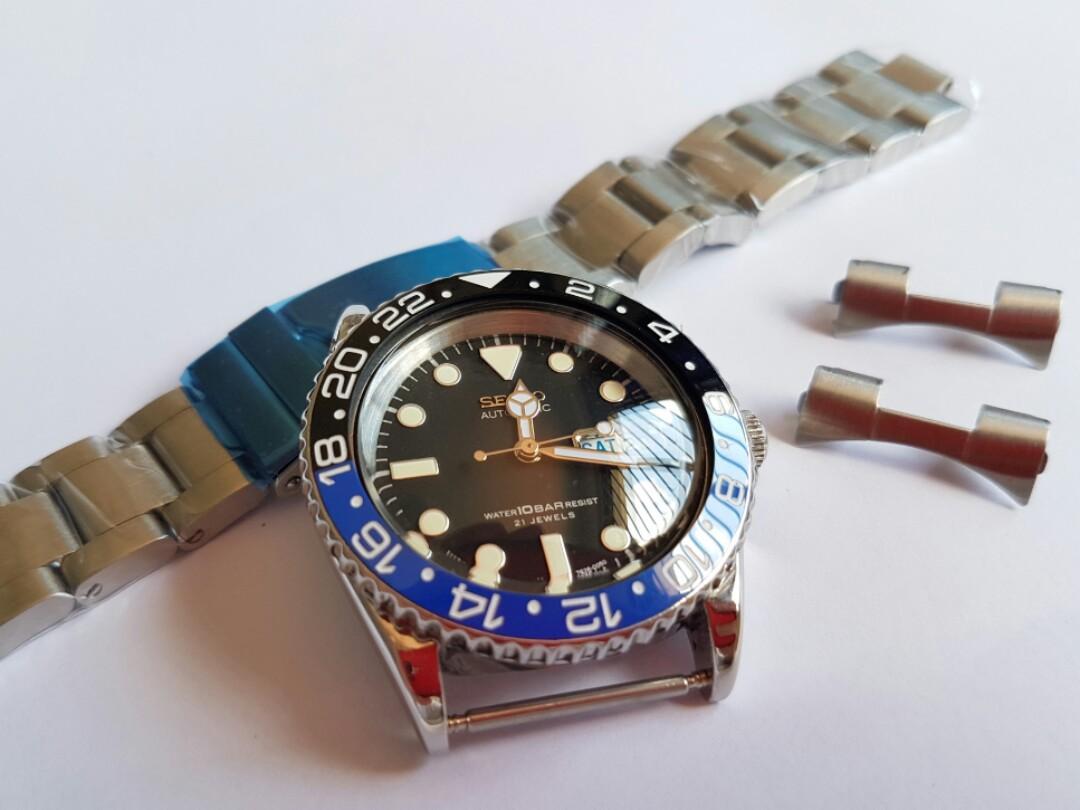 Seiko Skx031 Modified Rolex Gmt Batman Mod Luxury Watches On Carousell