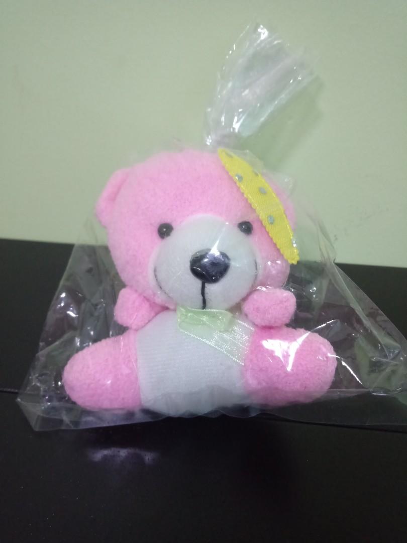 tiny pink teddy bear