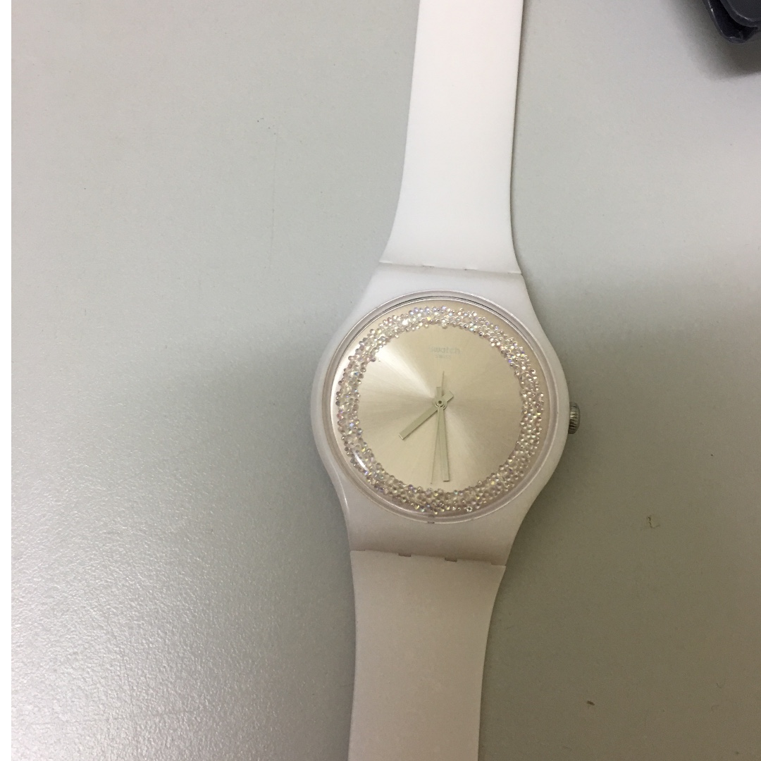 Swatch Swarovski, Women's Fashion, Watches \u0026 Accessories, Watches on  Carousell