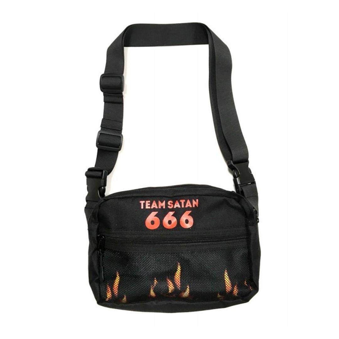 Team Satan 666 utility bag 紅火焰