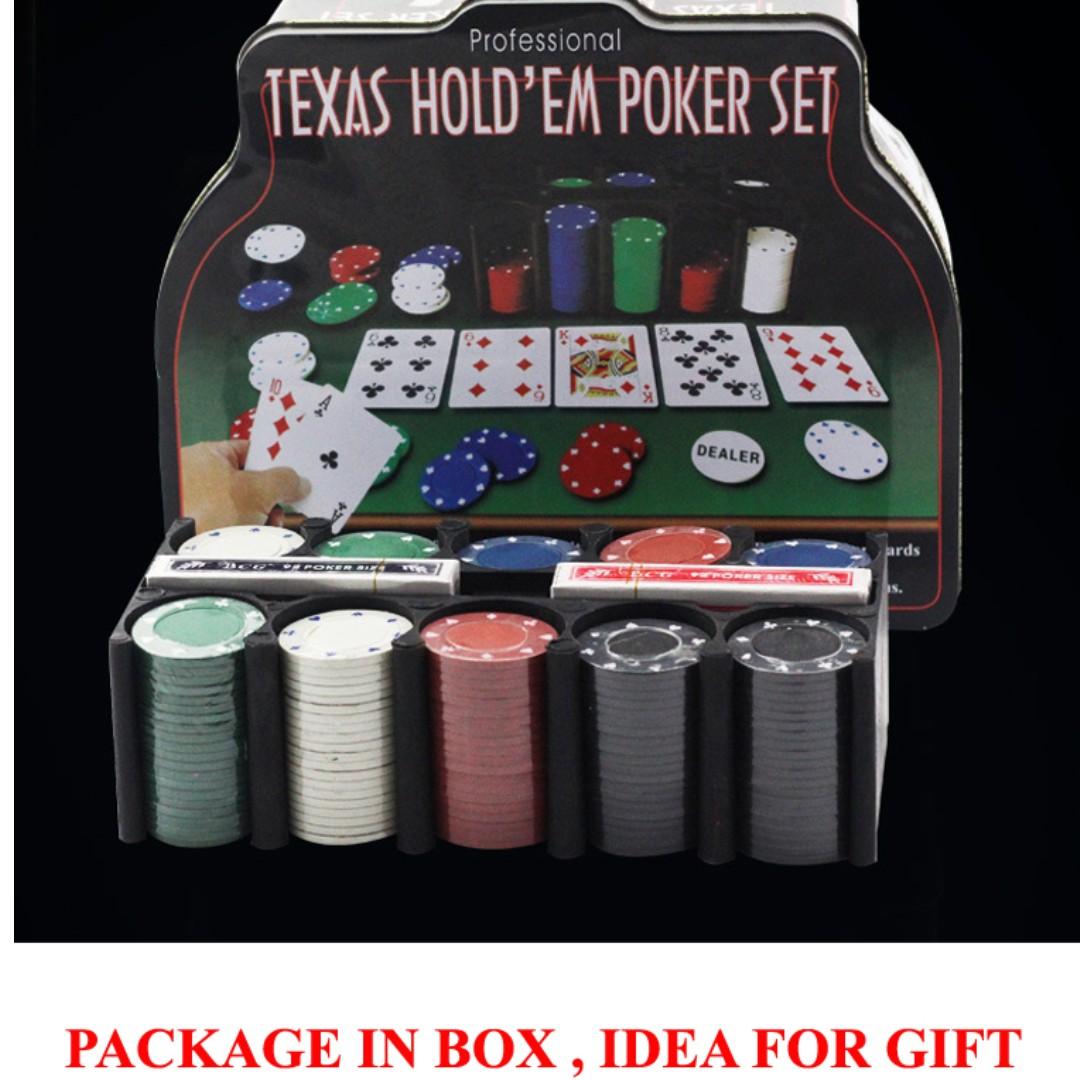 Texas Holdem Poker Set Tin