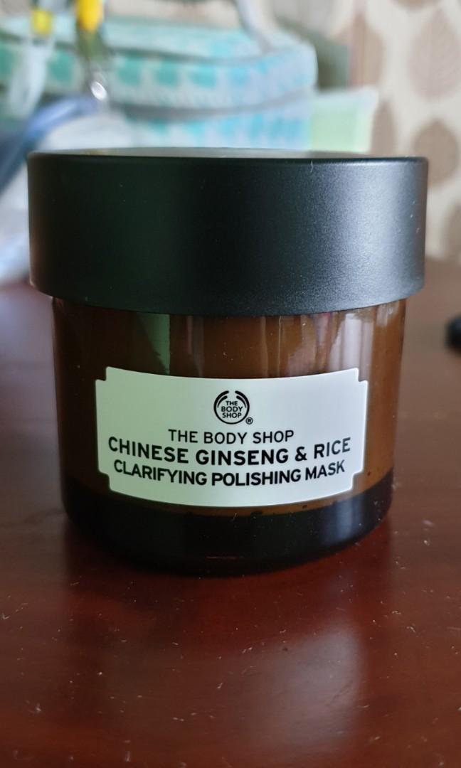 The Body Shop Chinese Ginseng & Rice Mask, Kesehatan & Kecantikan