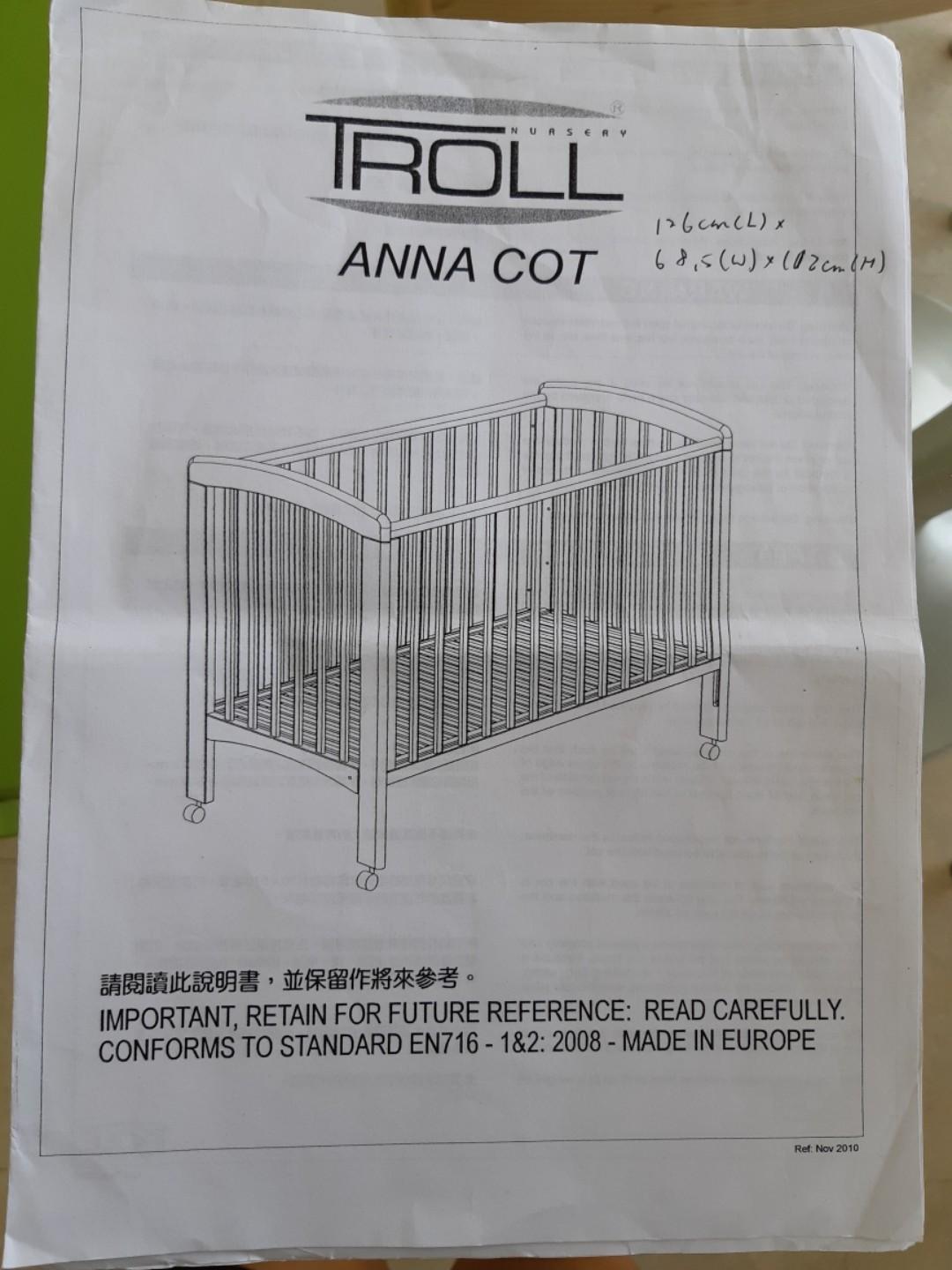 troll cot mattress