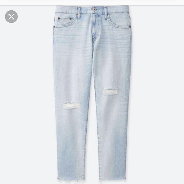 uniqlo slim boyfriend jeans