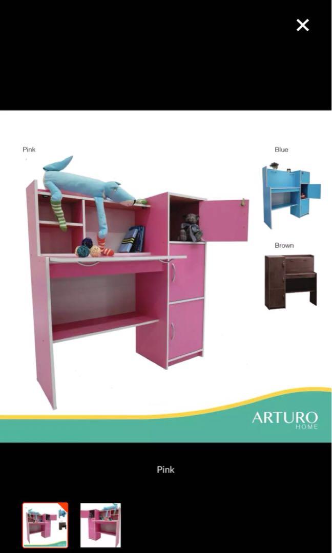 Used Study Desk With Storage Cabinet Children Desk Kids Table