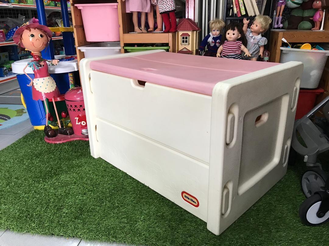 Vintage little tikes toy box chest storage Furniture Home