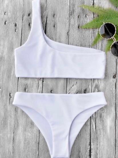 white bikini zaful