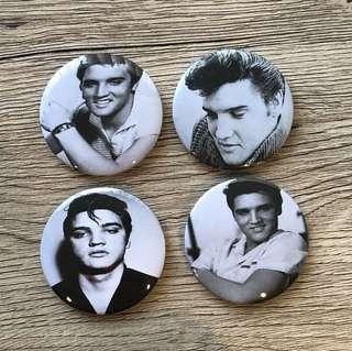 Elvis Presley Badges (4 Pack) 58mm
