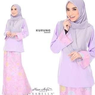 KURUNG KEDAH NOOR ARFA VS SABELLA (LIGHT PURPLE)