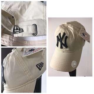 New Era 洋基隊 白色老帽 金屬調整扣