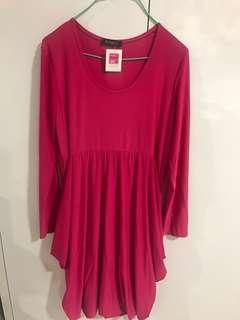 #dressforsuccess30 stretchable dress with 2 pockets. Knee length in fuschia or green