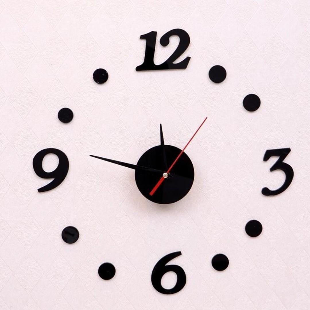 客廳鐘 時鐘 簡約 clock home number watch 北歐風格 數字秒鐘 痴牆 牆壁掛鐘 鈡, 傢俬＆家居, 家居裝飾, 時鐘 ...