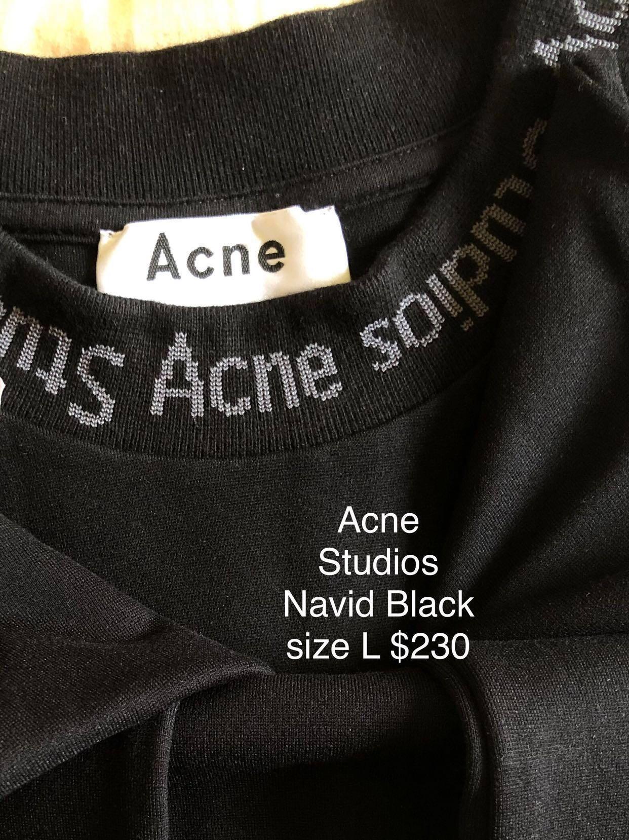 acne studios navid tee black