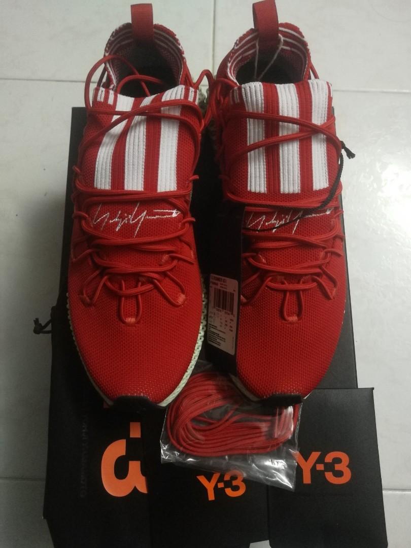 red y3 sneakers
