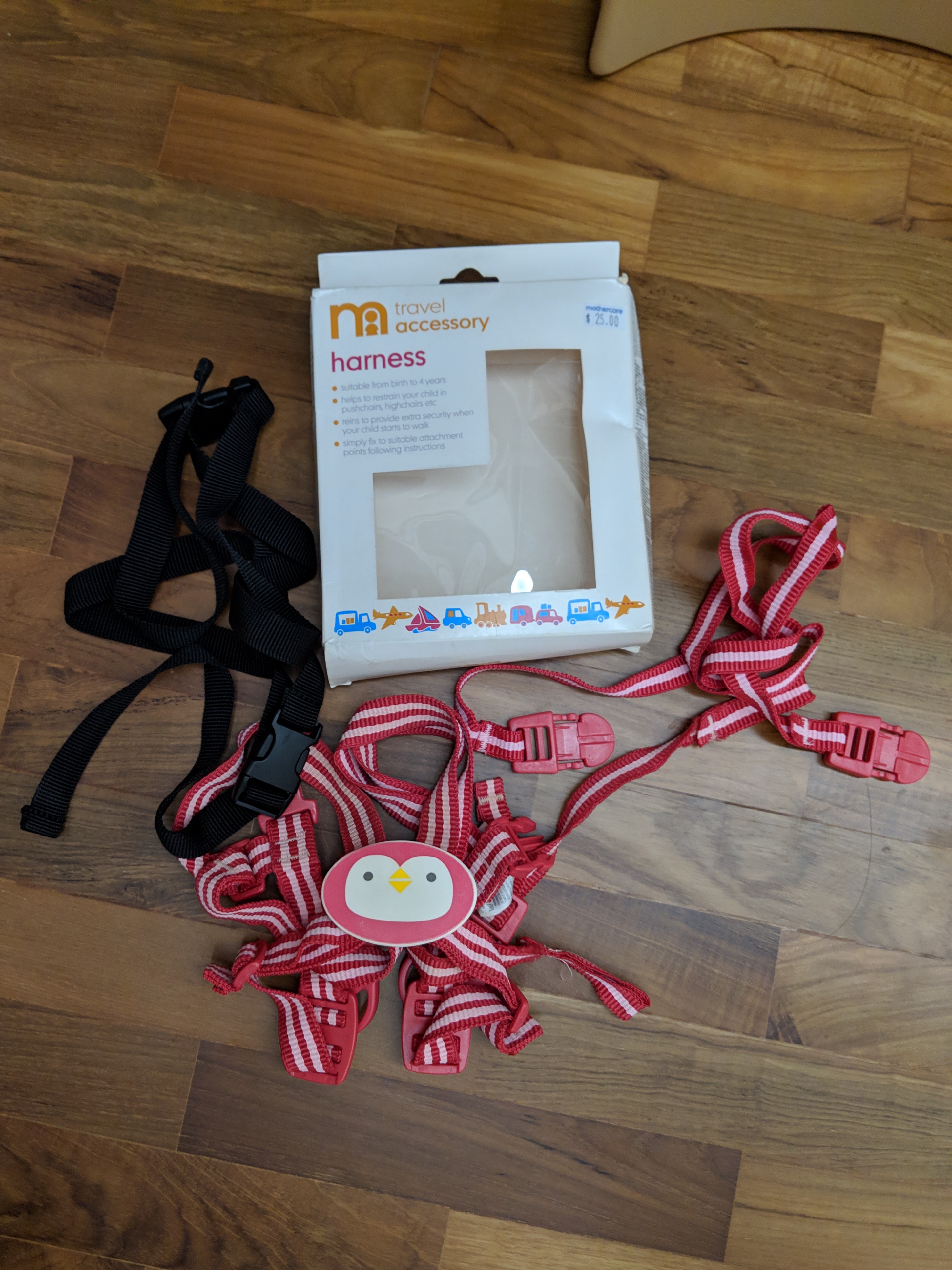 mothercare harness and walking rein