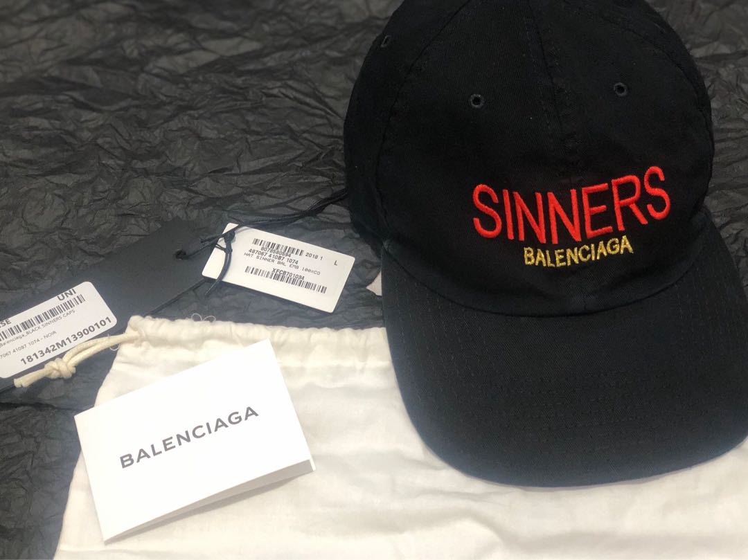 Balenciaga sinners cap hotsell