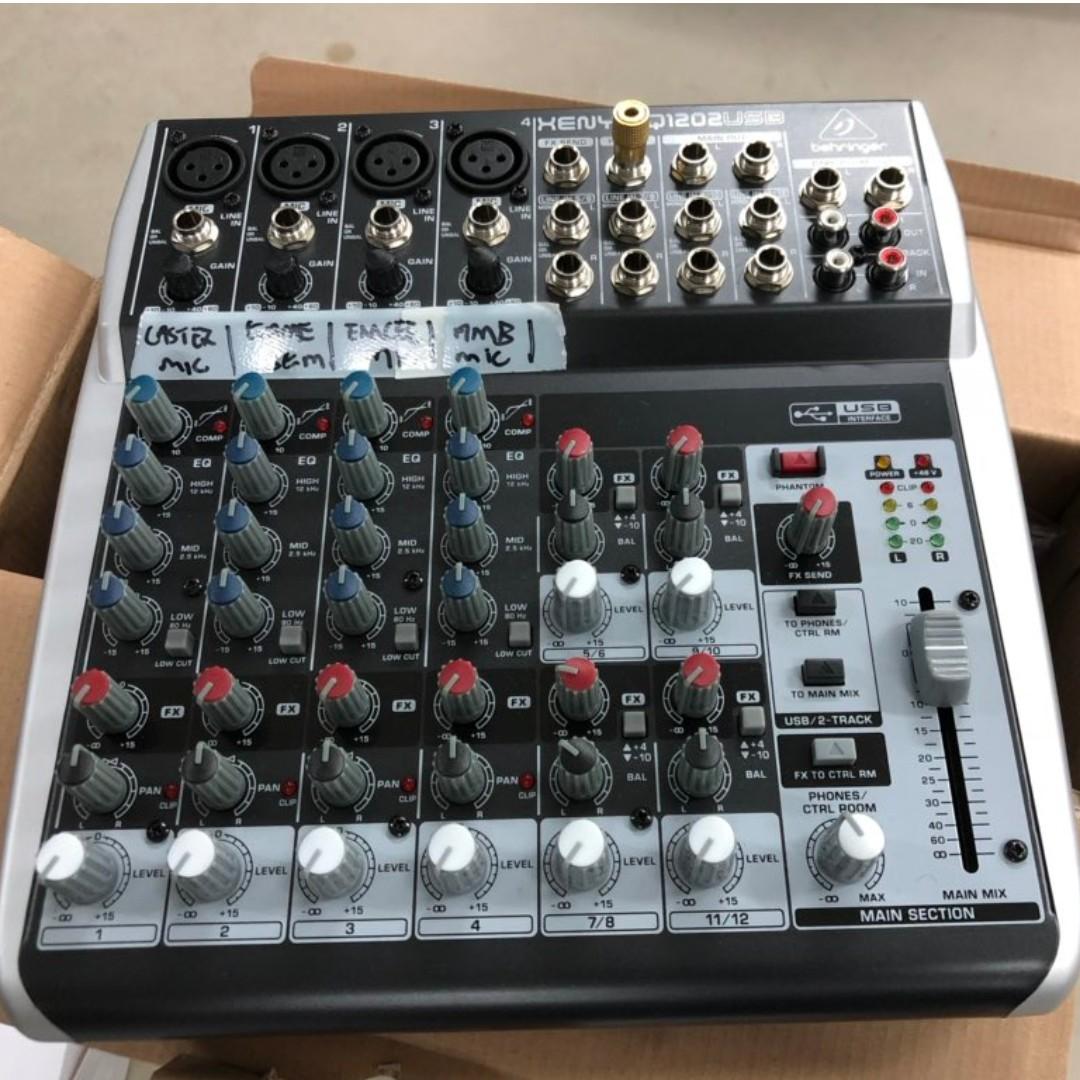Behringer XENYX Q1202USB 2Bus Mixer, Audio, Other Audio Equipment on