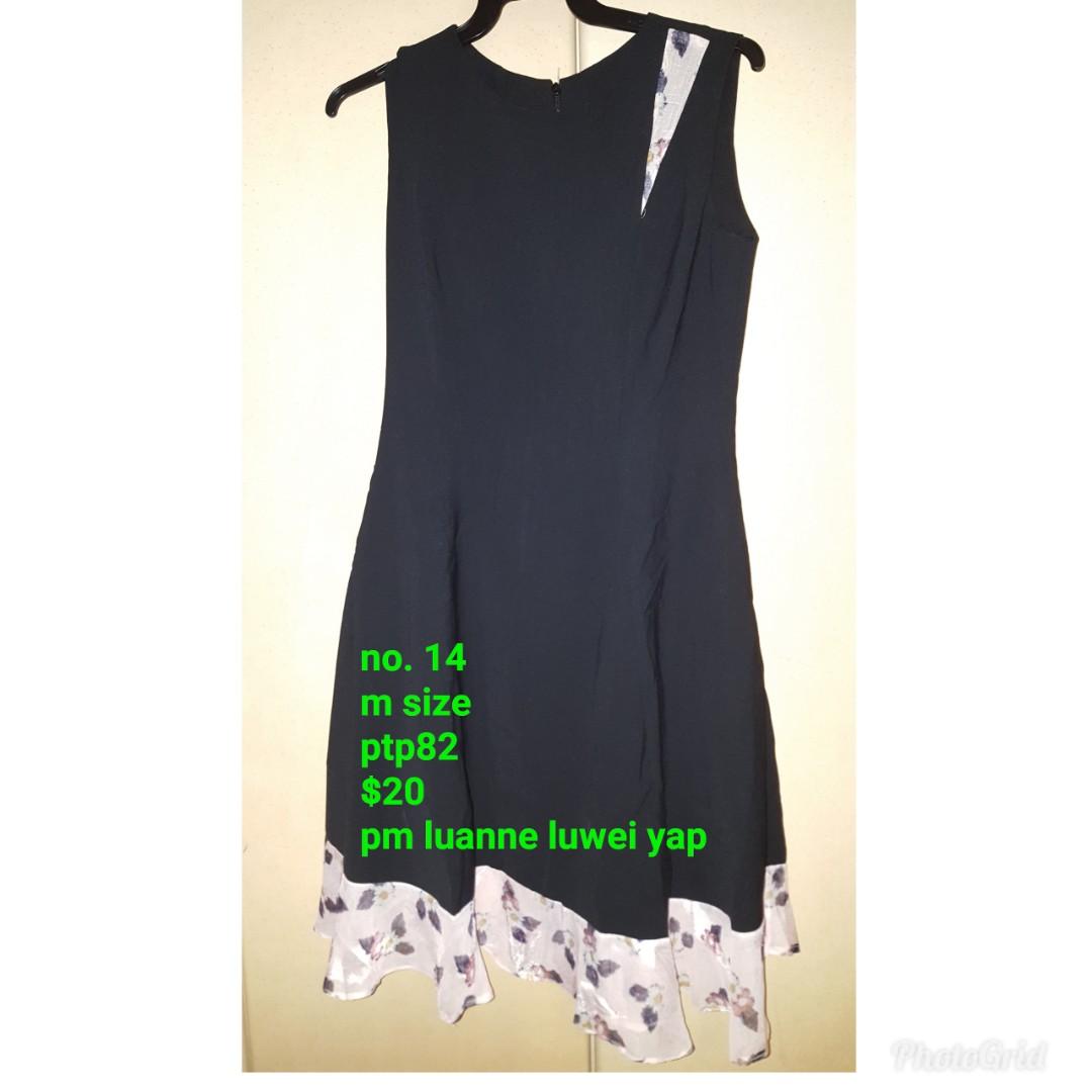 Black dress with pink accents Clearance