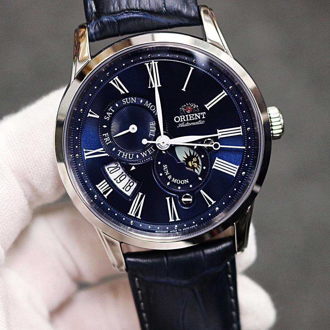 Orient sun and 2025 moon blue version 3
