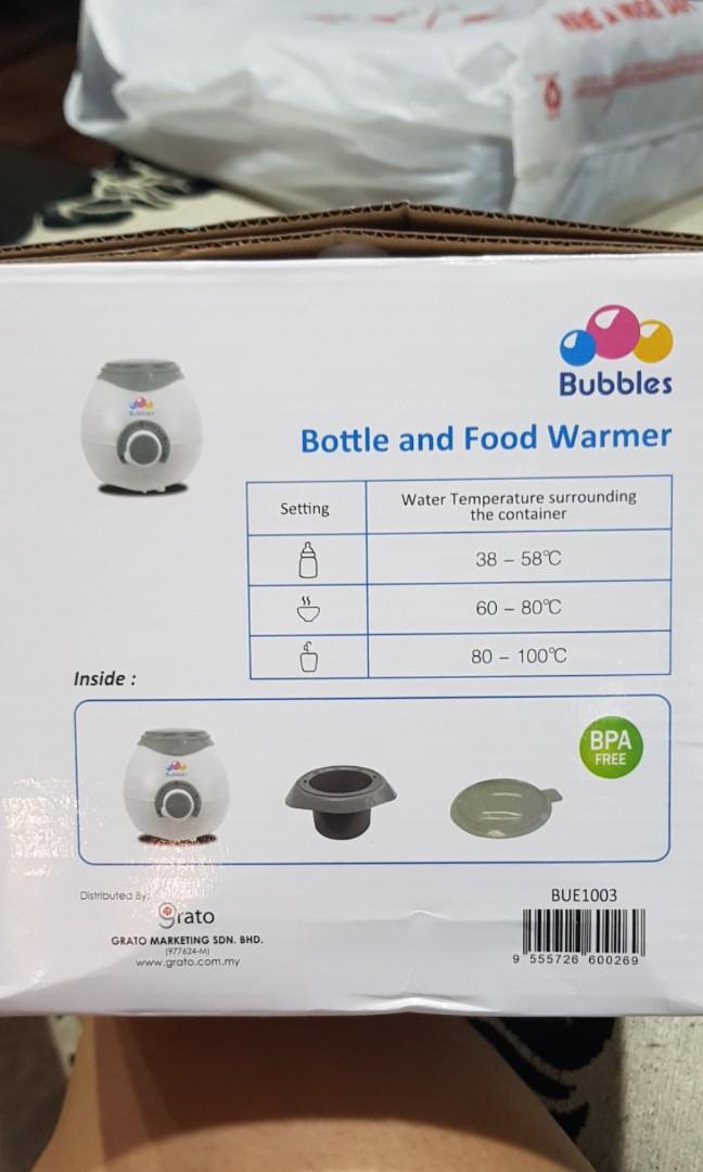 bubbles bottle and food warmer